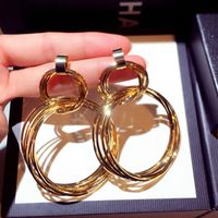 1 Pair Fashion Geometric Alloy Plating Women's Drop Earrings sku image 1