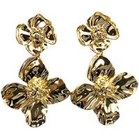 1 Pair Fashion Flower Metal Plating Women's Drop Earrings main image 3