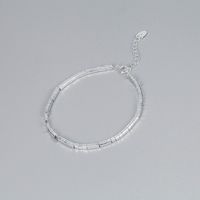 Simple Style Square Solid Color Silver Bracelets 1 Piece main image 6