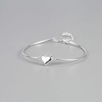 Fashion Heart Shape Silver Plating Bracelets 1 Piece sku image 1