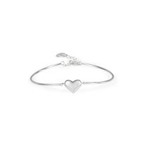 Fashion Heart Shape Silver Plating Bracelets 1 Piece main image 4