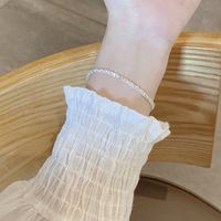 Fashion Solid Color Silver Plating Bracelets 1 Piece main image 1