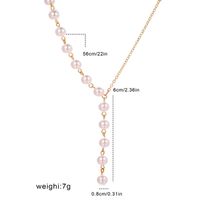 1 Piece Fashion Geometric Imitation Pearl Plating Women's Necklace main image 5