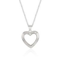 Fashion Heart Shape Silver Plating Hollow Out Pendant Necklace 1 Piece main image 5
