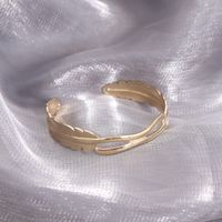 1 Piece Fashion Leaf Metal Hollow Out Women's Bangle sku image 1