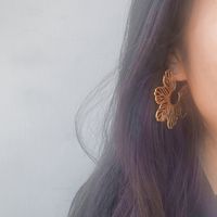 1 Pair Fashion Leaf Alloy Hollow Out Women's Earrings main image 3