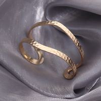 1 Piece Fashion Solid Color Metal Hollow Out Women's Bangle main image 4