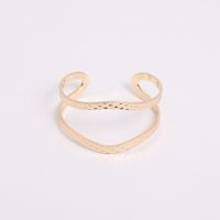 1 Piece Fashion Solid Color Metal Hollow Out Women's Bangle main image 3