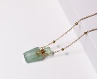 Simple Style Perfume Bottle Crystal Metal Pendant Necklace 1 Piece sku image 3