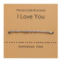 Simple Style Letter Copper Knitting Bracelets 1 Piece sku image 2