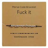 Simple Style Letter Copper Knitting Bracelets 1 Piece sku image 5