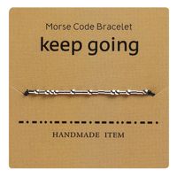 Simple Style Letter Copper Knitting Bracelets 1 Piece sku image 6