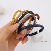 Simple Style Twist Stainless Steel Plating Bangle 1 Piece main image 2