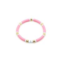 1 Piece Bohemian Round Multicolor Alloy Enamel Beaded Stoving Varnish Women's Bangle main image 2