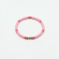 1 Piece Bohemian Round Multicolor Alloy Enamel Beaded Stoving Varnish Women's Bangle sku image 9