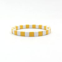 1 Pieza Estilo Simple Vistoso Cuadrado Aleación Esmalte Con Cuentas Barniz De Estufa Mujeres Pulsera sku image 17