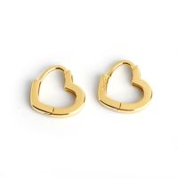 1 Pair Fashion Heart Shape Sterling Silver Earrings main image 2