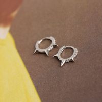 Fashion Geometric Sterling Silver Inlaid Zircon Earrings 1 Pair main image 3