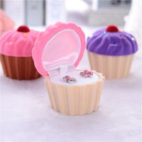 1 Piece Cute Ice Cream Flannel Jewelry Boxes main image 3