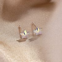 Fashion Star Sterling Silver Plating Ear Studs 1 Pair main image 3
