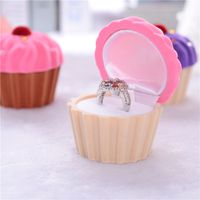 1 Piece Cute Ice Cream Flannel Jewelry Boxes main image 2