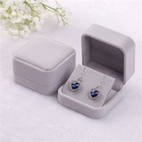 1 Piece Fashion Square Solid Color Flannel Jewelry Boxes main image 5