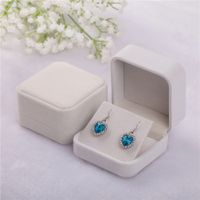 1 Piece Fashion Square Solid Color Flannel Jewelry Boxes sku image 1