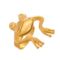 Cute Frog Alloy Plating 14k Gold Plated Women's Open Ring sku image 1