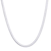 Mode Einfarbig Sterling Silber Überzug Halskette 1 Stück sku image 5