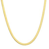 Mode Einfarbig Sterling Silber Überzug Halskette 1 Stück main image 3