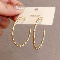 Exaggerated Round Copper Plating Hoop Earrings 1 Pair main image 3