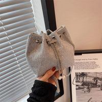 Women's Pu Leather Polka Dots Fashion Bucket String Crossbody Bag Bucket Bag Chain Bag main image 5