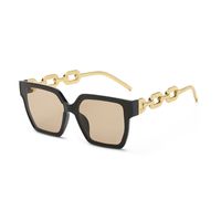 Fashion Geometric Pc Resin Square Metal Full Frame Women's Sunglasses sku image 1