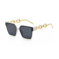Fashion Geometric Pc Resin Square Metal Full Frame Women's Sunglasses main image 7