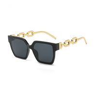 Fashion Geometric Pc Resin Square Metal Full Frame Women's Sunglasses sku image 6