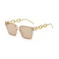 Fashion Geometric Pc Resin Square Metal Full Frame Women's Sunglasses sku image 5