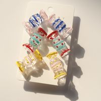 1 مجموعة جذاب حلويات شبح إلك أريليك امرأة ترصيع الأذن main image 2