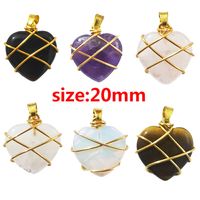 Simple Style Heart Shape Crystal Chain Pendant Necklace 1 Piece main image 5
