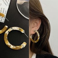 1 Pair Fashion Geometric Heart Shape Arylic Alloy Acetic Acid Sheets Women's Earrings sku image 2