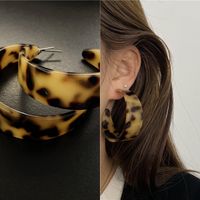1 Pair Fashion Geometric Heart Shape Arylic Alloy Acetic Acid Sheets Women's Earrings sku image 6