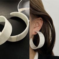 1 Pair Fashion Geometric Heart Shape Arylic Alloy Acetic Acid Sheets Women's Earrings sku image 5