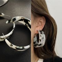 1 Pair Fashion Geometric Heart Shape Arylic Alloy Acetic Acid Sheets Women's Earrings sku image 7