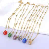 1 Piece Ins Style Eye Copper Plating Necklace main image 2