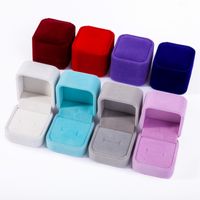 Simple Style Solid Color Flannel Jewelry Boxes main image 5