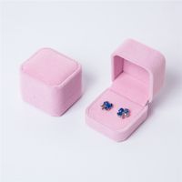 Simple Style Solid Color Flannel Jewelry Boxes main image 4