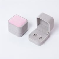 Simple Style Solid Color Flannel Jewelry Boxes sku image 6