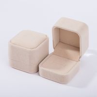 Simple Style Solid Color Flannel Jewelry Boxes sku image 9