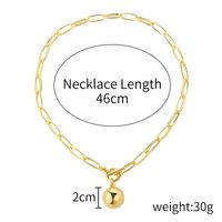 1 Piece Fashion Solid Color Alloy Chain Women's Necklace sku image 8