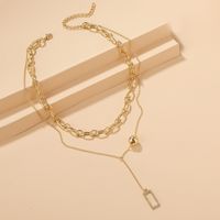 1 Piece Fashion Solid Color Alloy Chain Women's Necklace main image 5