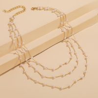 1 Piece Fashion Solid Color Alloy Chain Women's Necklace main image 4